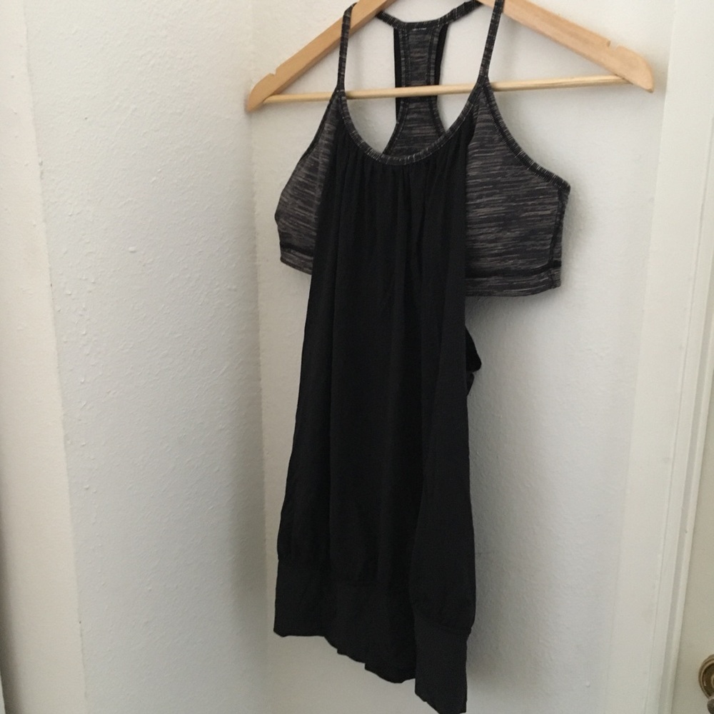 Lululemon Bra Tank size 8 Space Dye Black